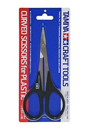 Tesoura curva TAMIYA Craft Tool Series No.05 para modelo plástico 74005