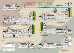 Decalque S-2 Tracker  48-42 escala 1/48 - FCM