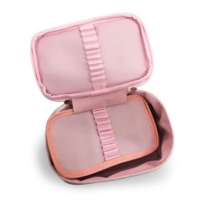 Estojo Box - Fina Ideia - Borboletas no Jardim com divisória e 25 nichos elásticos