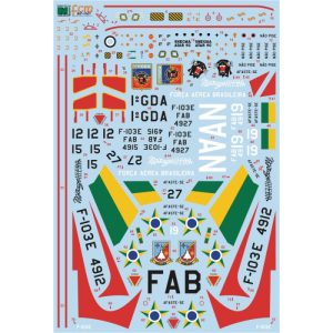 Decalque 032-21 Mirage IIIE Escala 1/32 - FCM