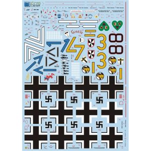 Decalque 032-24 Bf 109E / F / G Escala 1/32 - FCM