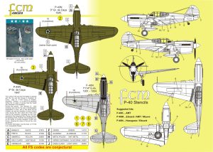 Decalque P-40  1º/14º GAV 048-23 - FCM