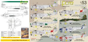 Decalque 048-53 Gloster Meteor F.8 / TF-7 Escala 1/48 - FCM