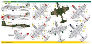 Decalque 048-53 Gloster Meteor F.8 / TF-7 Escala 1/48 - FCM