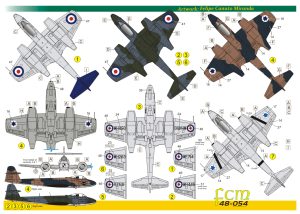 Decalque 048-54 Gloster Meteor F.8 Escala 1/48 - FCM
