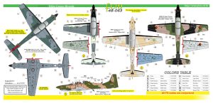 Decalque EMB-314 Super Tucano - Part 2 048-63 Escala 1/48 - fcm