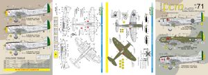 Dequalque P-47 Brazilian T-bolts WW2 & post war 048-71 Esacala 1/48 - FCM