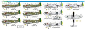 Dequalque P-47 Brazilian T-bolts WW2 & post war 048-71 Esacala 1/48 - FCM