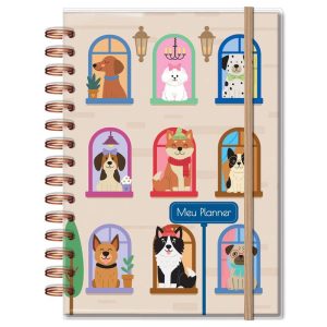 Planner Permanente M Cachorro na janela