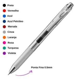 Caneta Energel Retrátil Infree 0.5mm