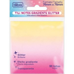 TILI NOTES Glitter Rosa e Amarelo