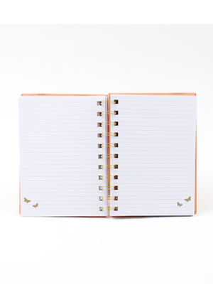 CADERNO A6 ARGOLADO BORBOLETAS