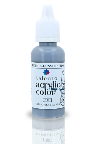 ACRYLIC COLOR 115 FS36118 GUNSHIP GRAY 20ML UND