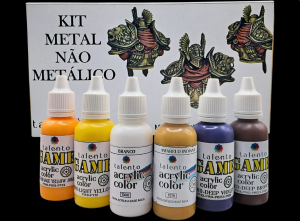 Kit Metal Não Metálico - 6 cores 20ml - und