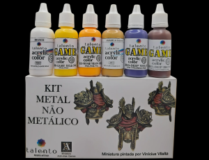 Kit Metal Não Metálico - 6 cores 20ml - und